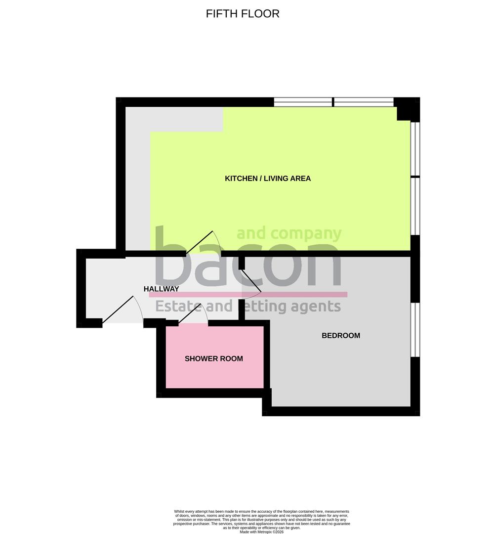Floor Plan | Flat | Westmoreland House, Goring, BN12 | For Sale